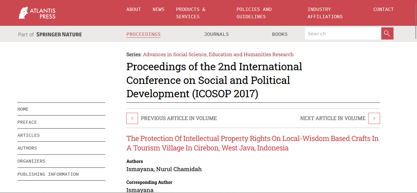 The Concept of Developing Local Wisdom-based Tourism Villages in Cirebon Regency, West Java, Indonesia: Integrated Marketing Communication Perspective